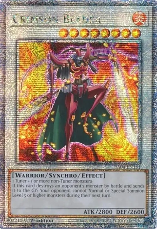 Crimson Blader [Ra04-En161] Quarter Century Secret Rare 1