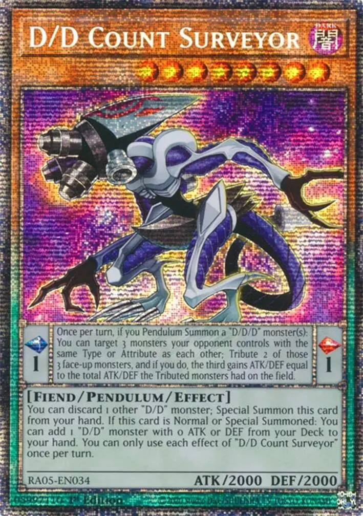 D/D Count Surveyor (Starlight Rare) [Ra05-En034] Starlight Rare 1