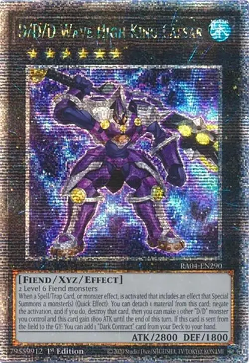 D/D/D Wave High King Caesar [Ra04-En290] Quarter Century Secret Rare 1