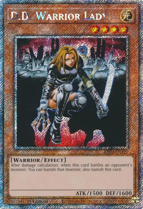 D.D. Warrior Lady (Platinum Secret Rare) [Ra03-En129] Platinum Secret Rare 1