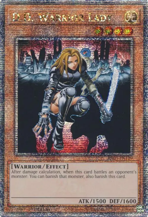 D.D. Warrior Lady (Quarter Century Secret Rare) [Ra03-En129] Quarter Century Secret Rare 1