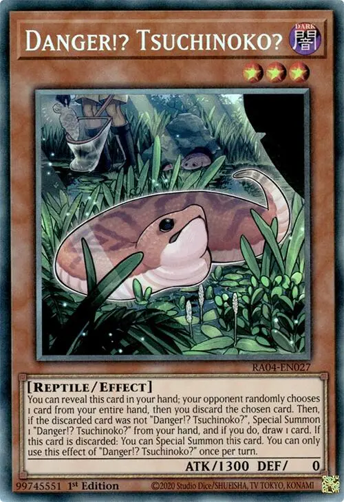 Danger!? Tsuchinoko? [Ra04-En027] Prismatic Collector's Rare 1