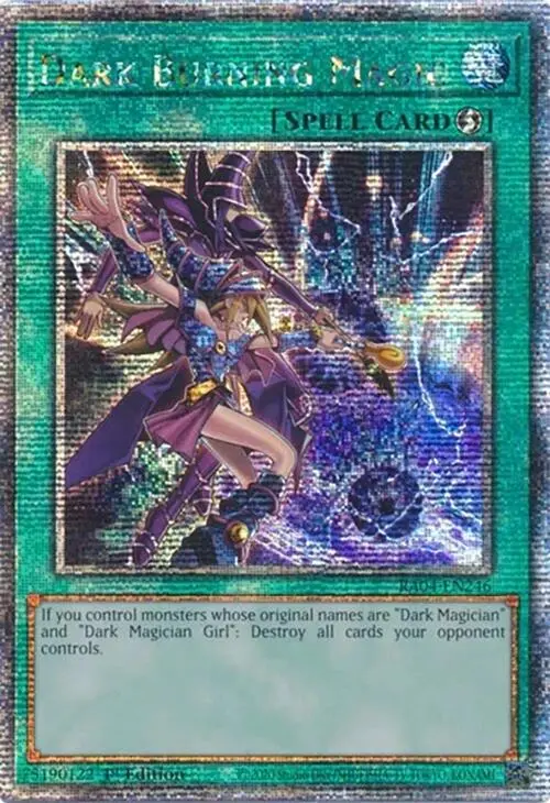 Dark Burning Magic [Ra04-En246] Quarter Century Secret Rare 1