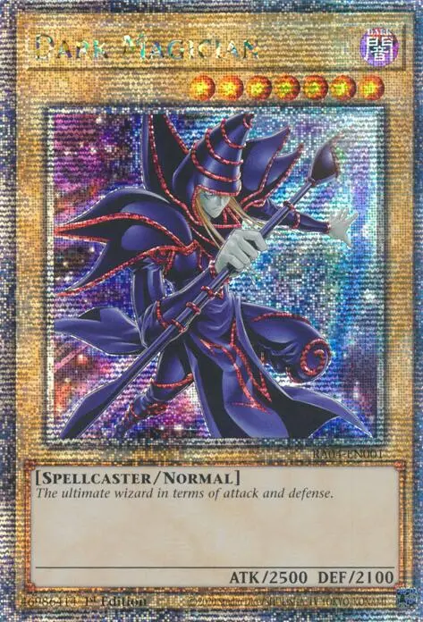 Dark Magician (New Art) [Ra04-En001] Quarter Century Secret Rare 1