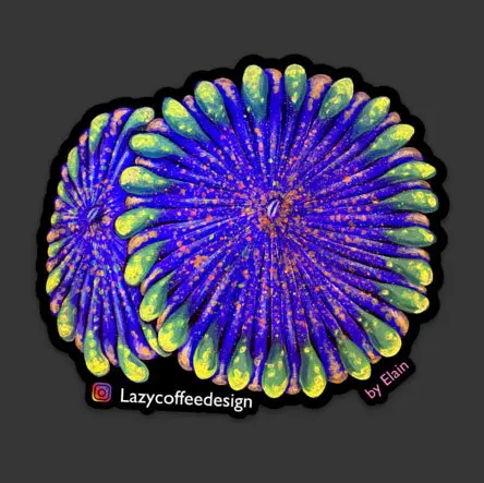 Dayglo Zoa Sticker 1