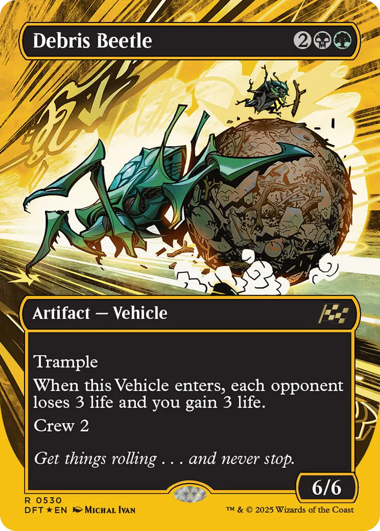 Debris Beetle (Borderless) (First-Place Foil) [Aetherdrift] 1