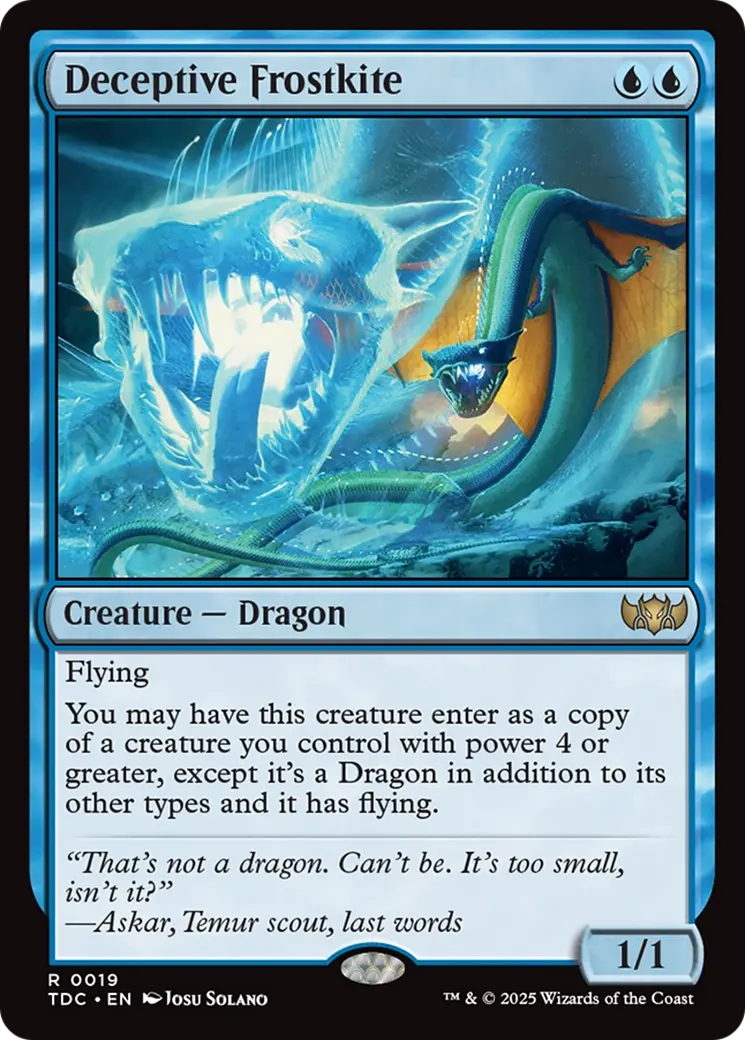 Deceptive Frostkite [Tarkir: Dragonstorm Commander] 1