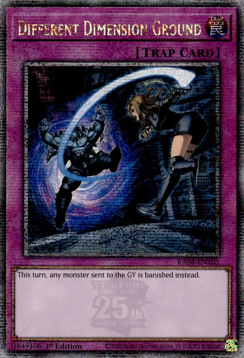Different Dimension Ground [Ra04-En101] Quarter Century Secret Rare 1