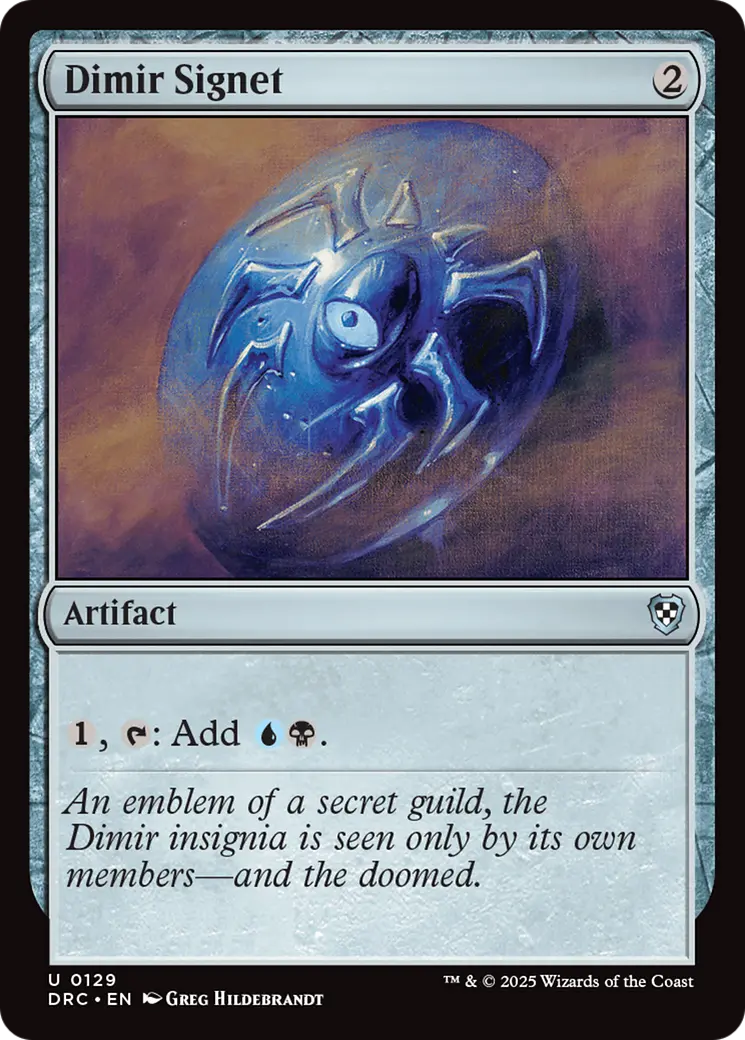 Dimir Signet [Aetherdrift Commander] 1