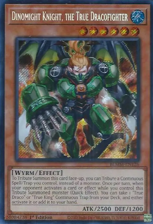 Dinomight Knight, The True Dracofighter [Blmm-En126] Secret Rare 1