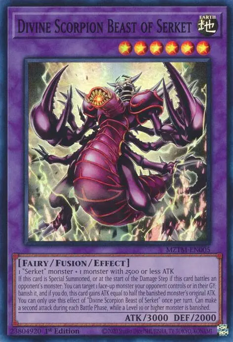Divine Scorpion Beast Of Serket [Mztm-En005] Super Rare 1