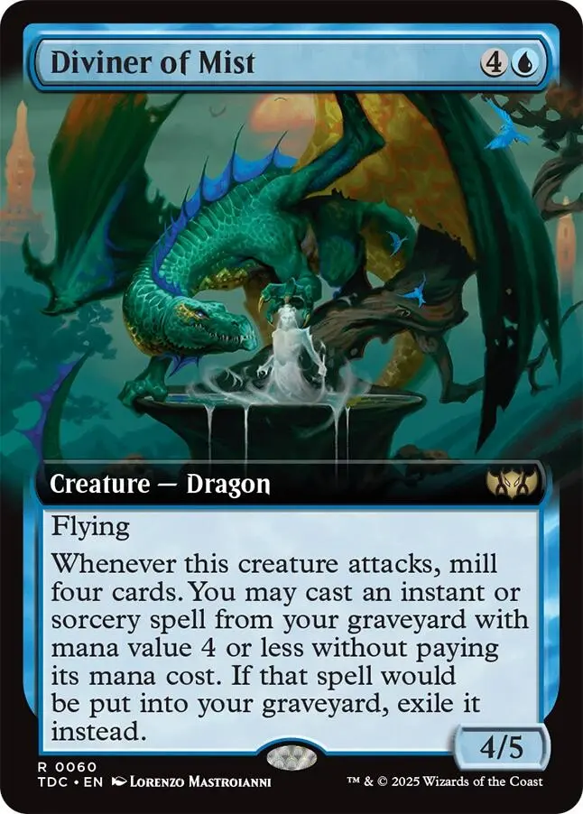 Diviner Of Mist (Extended Art) [Tarkir: Dragonstorm Commander] 1