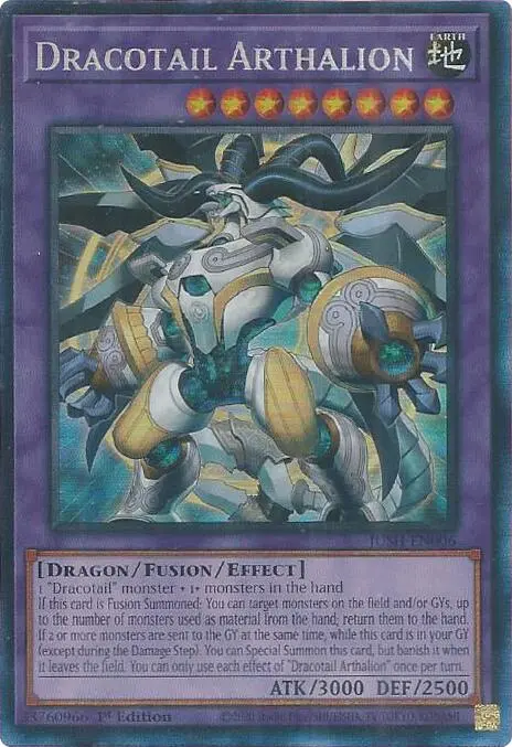 Dracotail Arthalion (Cr) [Jush-En006] Collector's Rare 1
