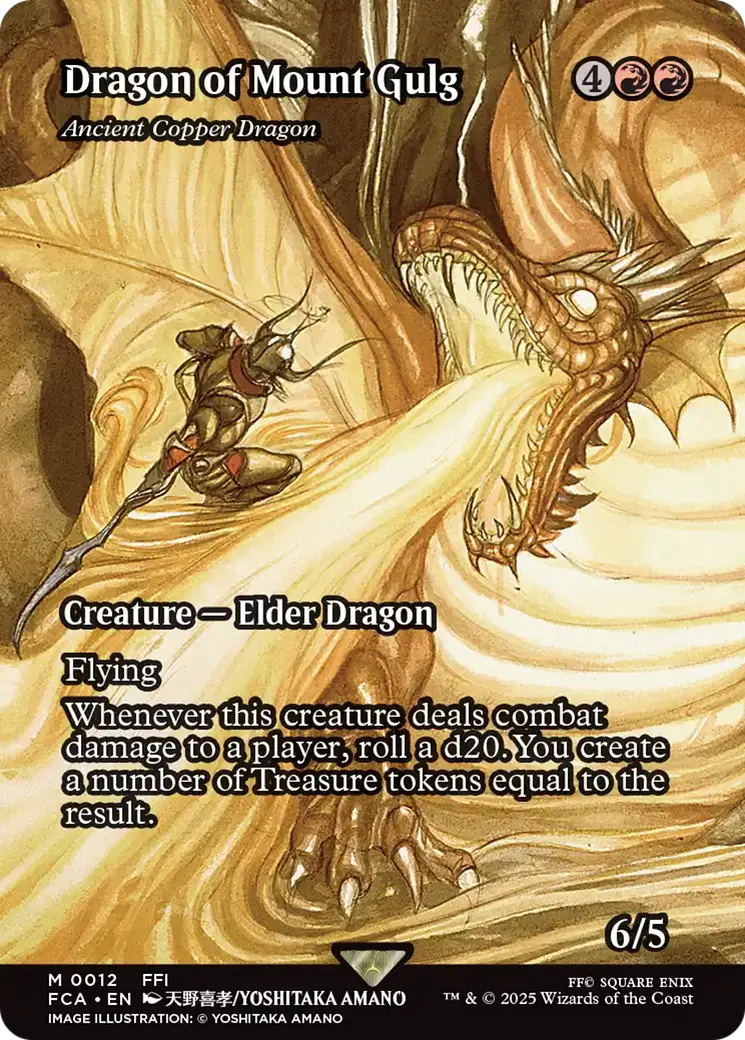Dragon Of Mount Gulg - Ancient Copper Dragon (Showcase) [Final Fantasy : Through The Ages] 1