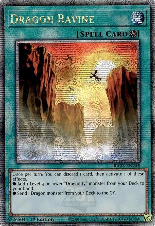 Dragon Ravine (Quarter Century Secret Rare) [Ra03-En248] Quarter Century Secret Rare 1