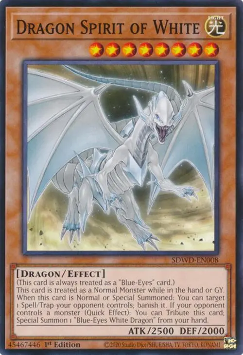 Dragon Spirit Of White [Sdwd-En008] Common 1