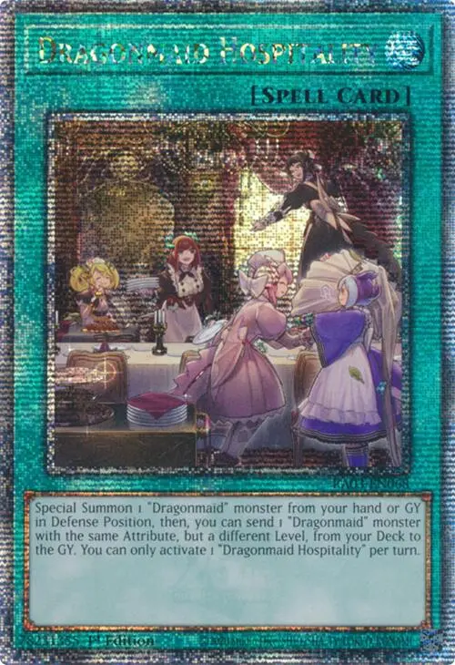 Dragonmaid Hospitality (Quarter Century Secret Rare) [Ra03-En068] Quarter Century Secret Rare 1