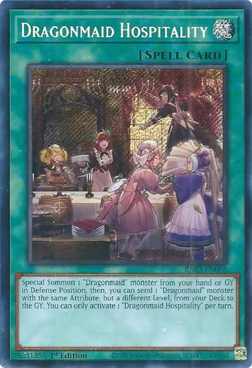 Dragonmaid Hospitality (Secret Rare) [Ra03-En068] Secret Rare 1