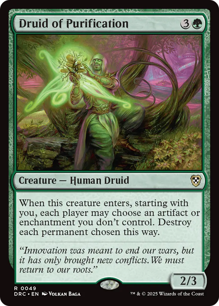 Druid Of Purification [Aetherdrift Commander] 1