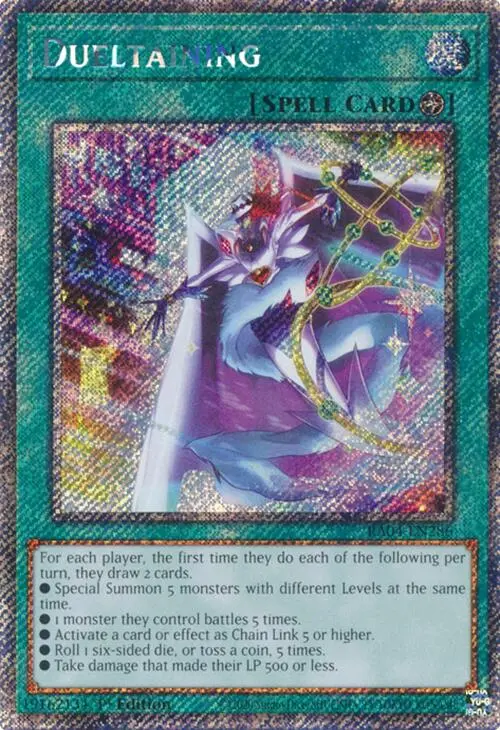 Dueltaining [Ra04-En286] Platinum Secret Rare 1