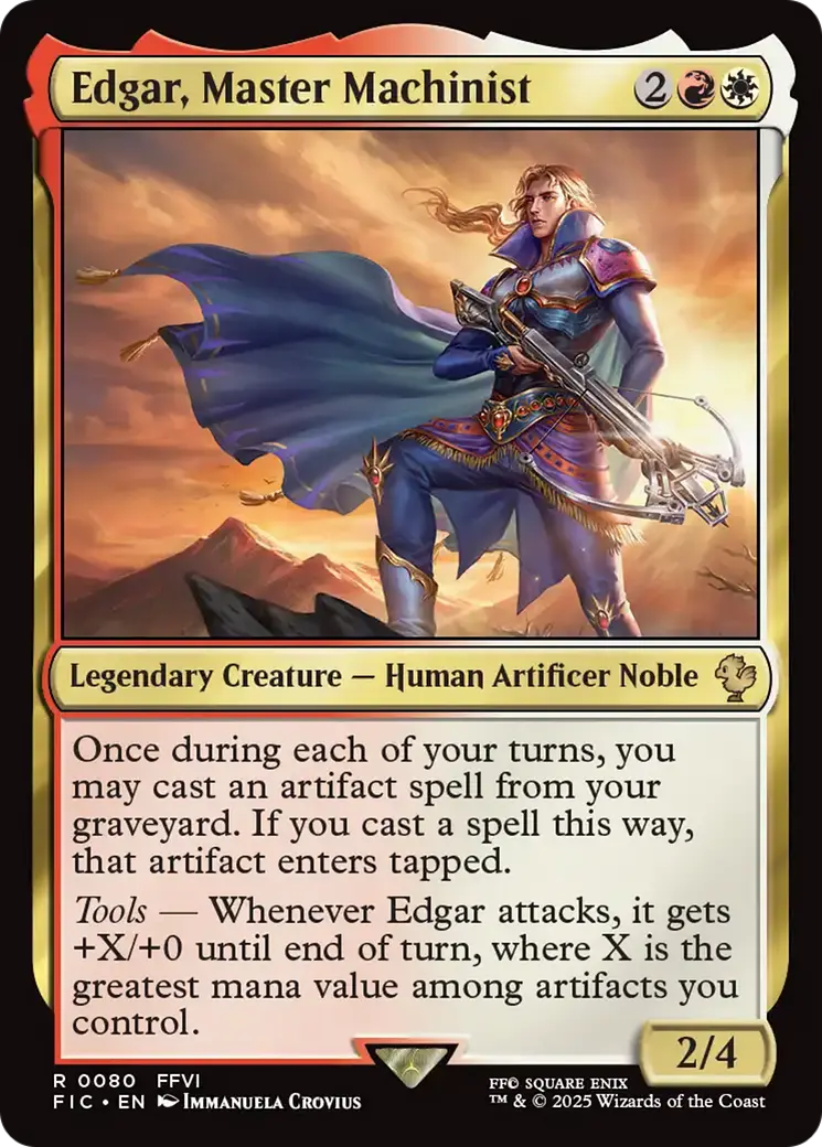 Edgar, Master Machinist [Final Fantasy Commander] 1