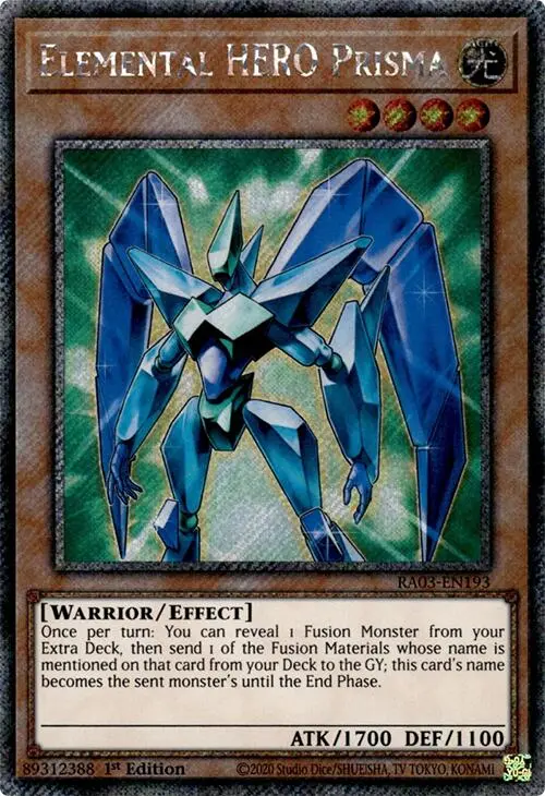 Elemental Hero Prisma (Platinum Secret Rare) [Ra03-En193] Platinum Secret Rare 1