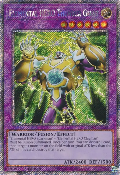 Elemental Hero Thunder Giant (Platinum Secret Rare) [Ra03-En153] Platinum Secret Rare 1