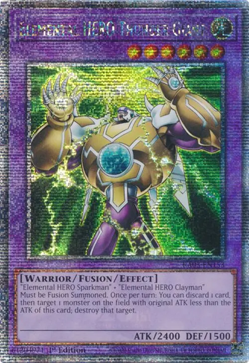 Elemental Hero Thunder Giant (Quarter Century Secret Rare) [Ra03-En153] Quarter Century Secret Rare 1