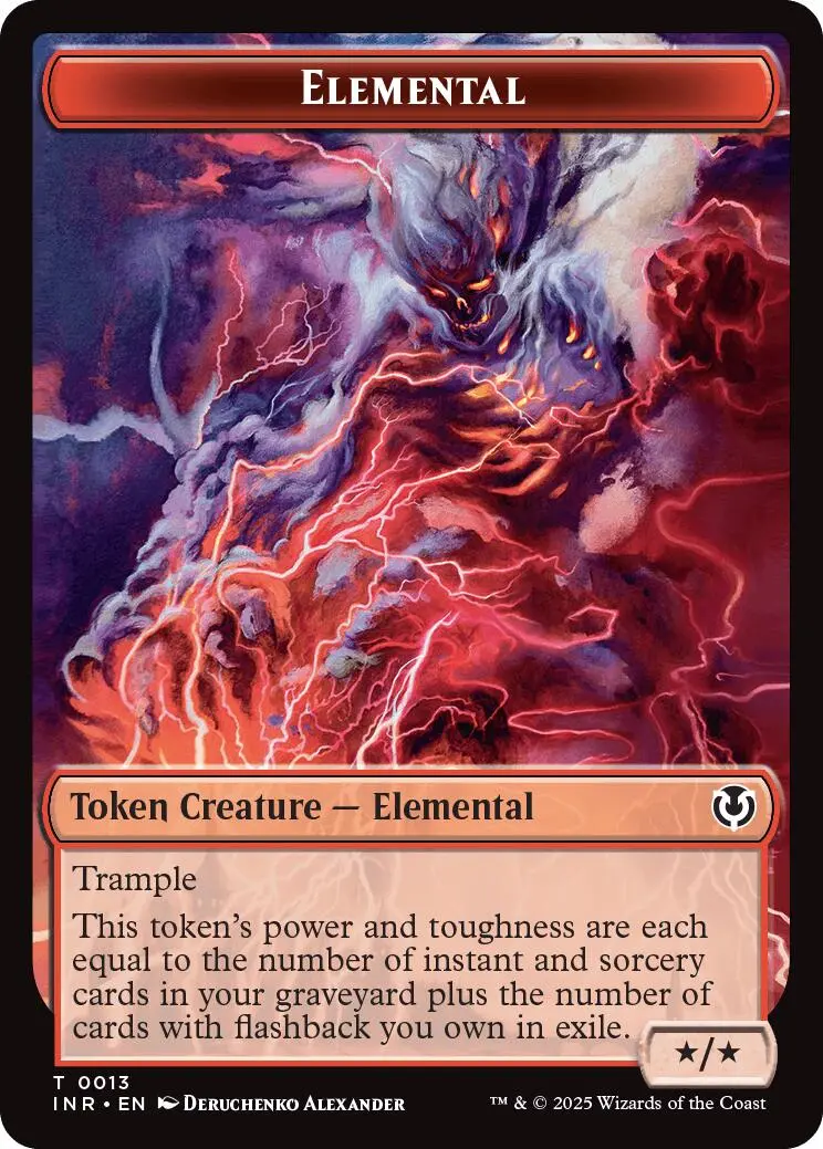 Elemental // Human (0014) Double-Sided Token [Innistrad Remastered Tokens] 1