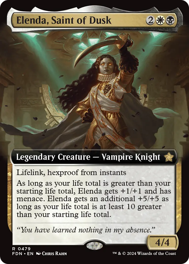 Elenda, Saint Of Dusk (Extended Art) [Foundations] 1