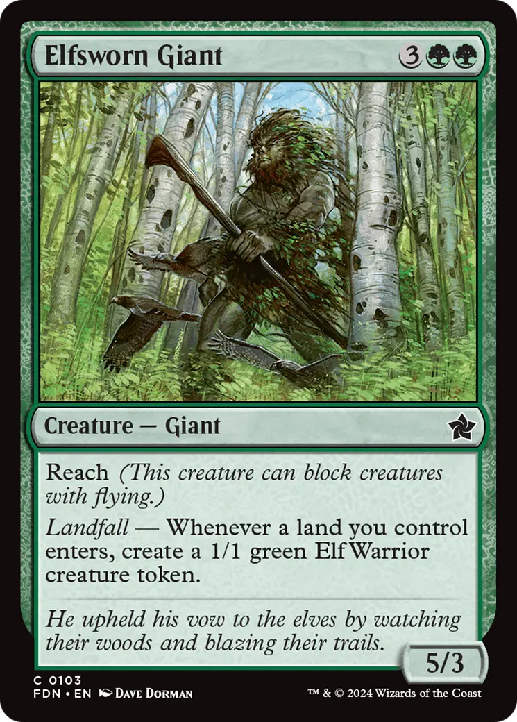 Elfsworn Giant [Foundations] 1