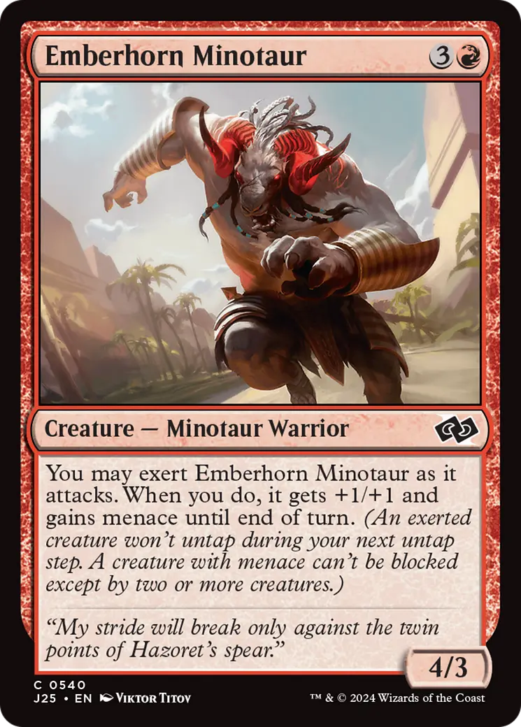 Emberhorn Minotaur [Foundations Jumpstart] 1