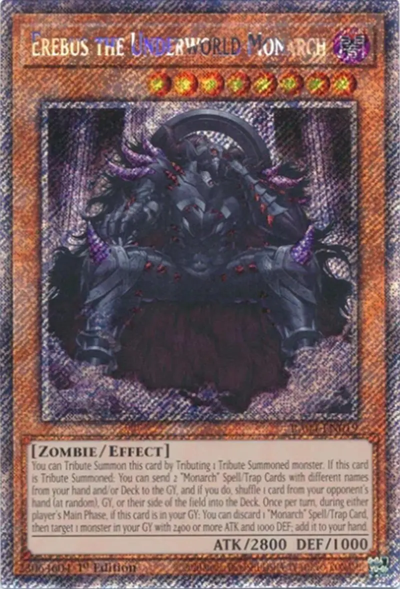 Erebus The Underworld Monarch [Ra04-En019] Platinum Secret Rare 1