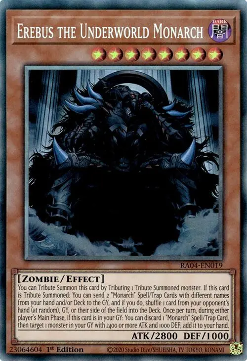 Erebus The Underworld Monarch [Ra04-En019] Prismatic Collector's Rare 1
