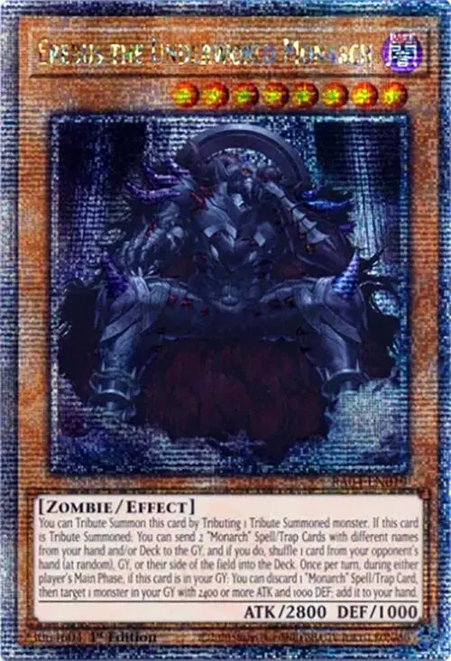 Erebus The Underworld Monarch [Ra04-En019] Quarter Century Secret Rare 1