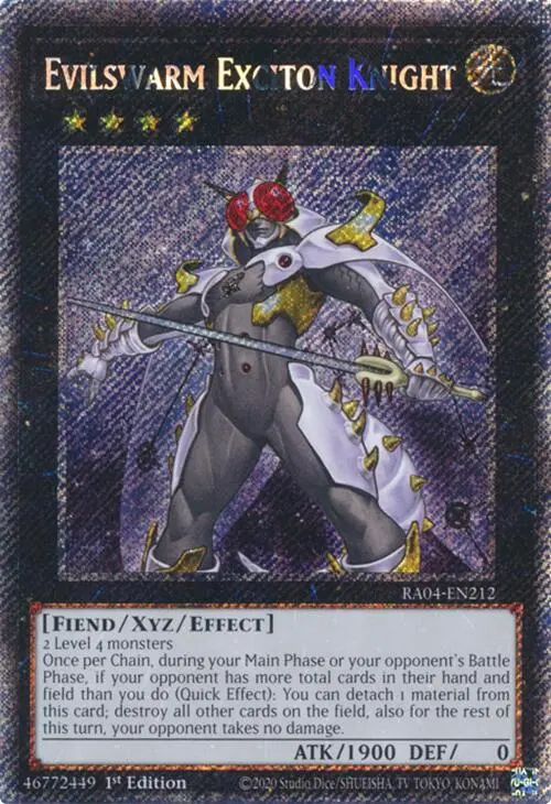 Evilswarm Exciton Knight [Ra04-En212] Platinum Secret Rare 1
