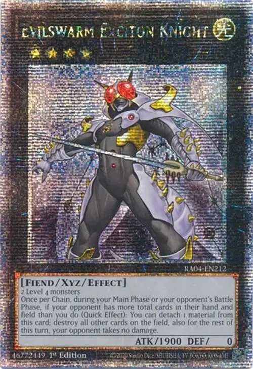 Evilswarm Exciton Knight [Ra04-En212] Quarter Century Secret Rare 1