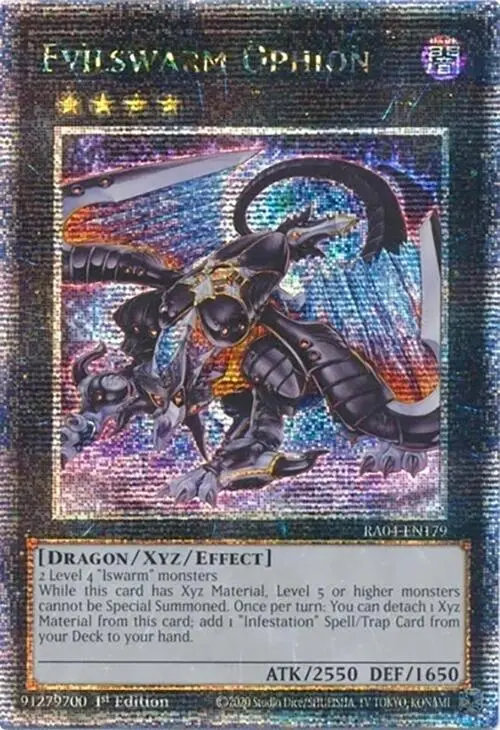 Evilswarm Ophion [Ra04-En179] Quarter Century Secret Rare 1