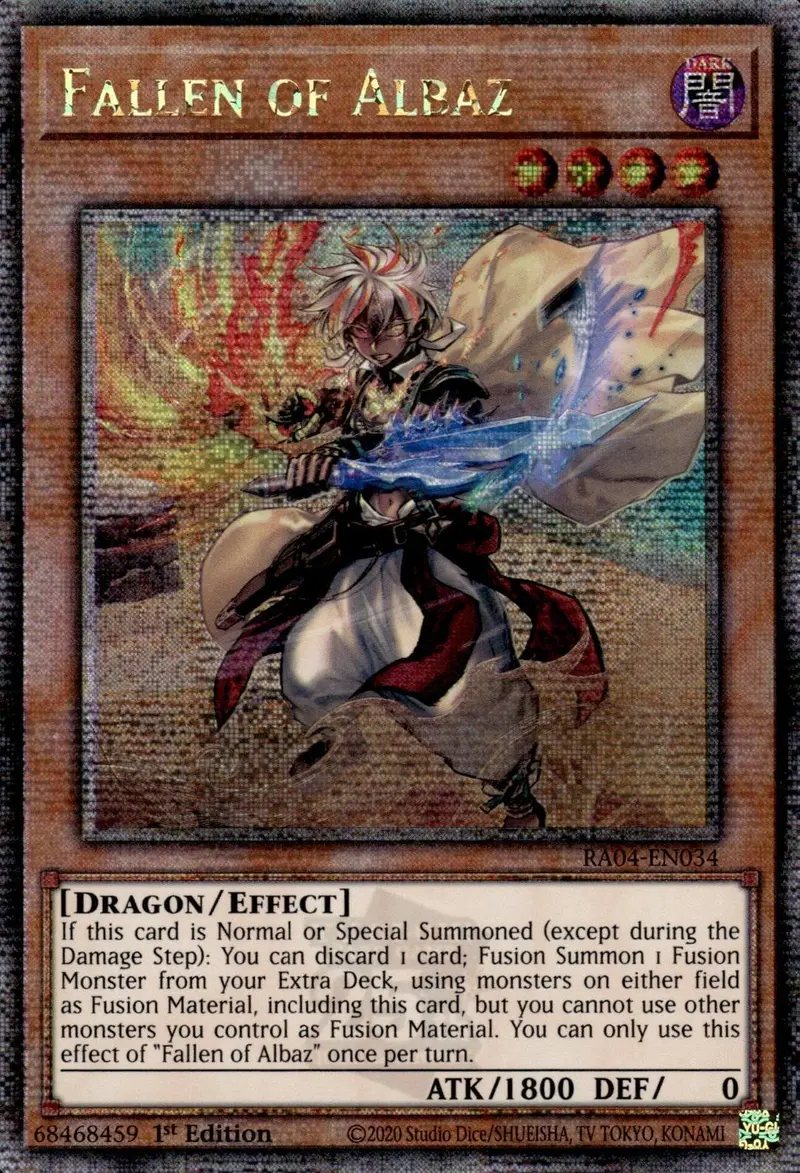 Fallen Of Albaz (New Art) [Ra04-En034] Quarter Century Secret Rare 1