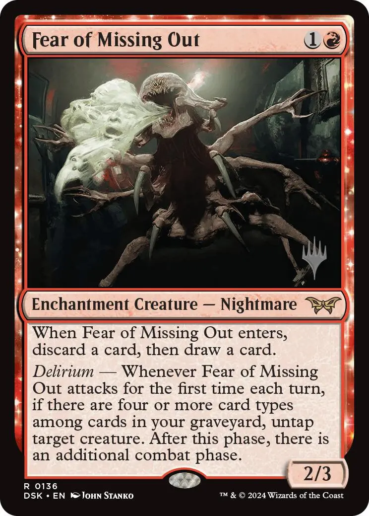 Fear Of Missing Out (Promo Pack) [Duskmourn: House Of Horror Promos] 1