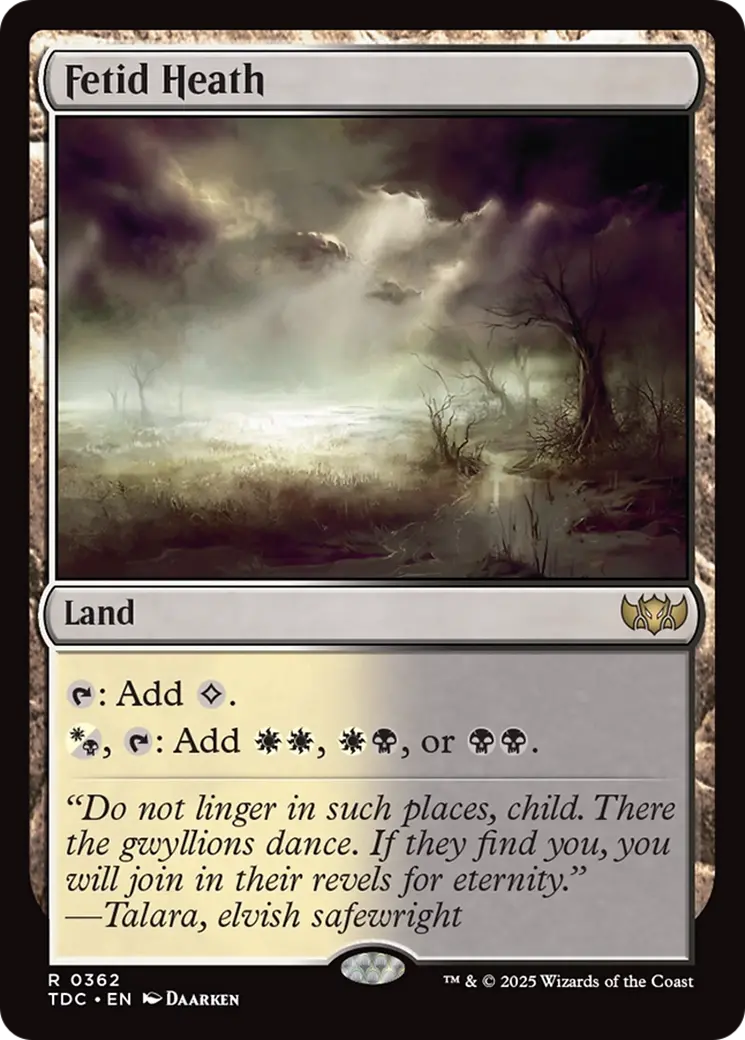 Fetid Heath [Tarkir: Dragonstorm Commander] 1