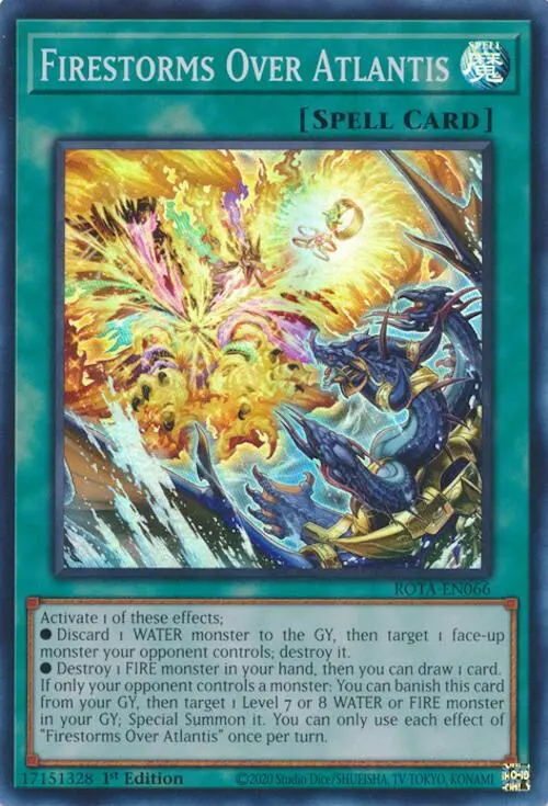 Firestorms Over Atlantis [Rota-En066] Super Rare 1
