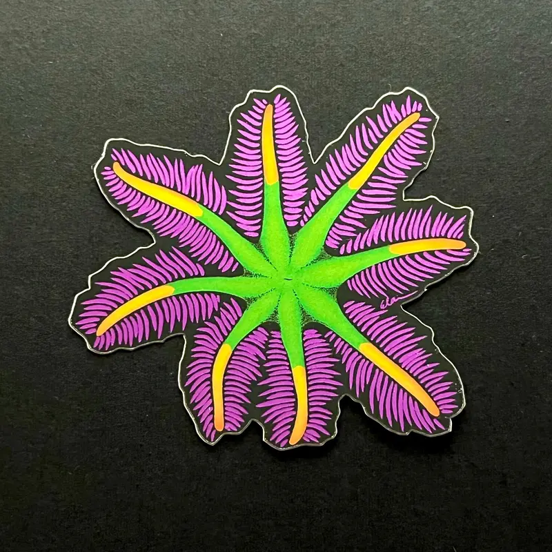 Firework Clove Polyp Sticker / Metallic 1