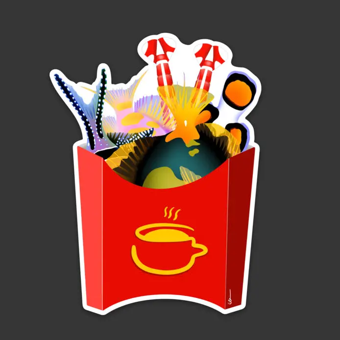Fish & Scrimps Fries Sticker 1