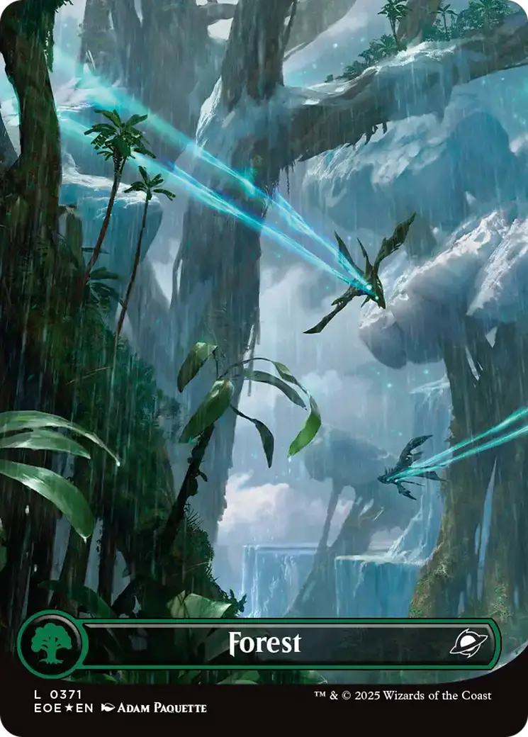 Forest (0371) (Borderless) (Galaxy Foil) [Edge Of Eternities] 1