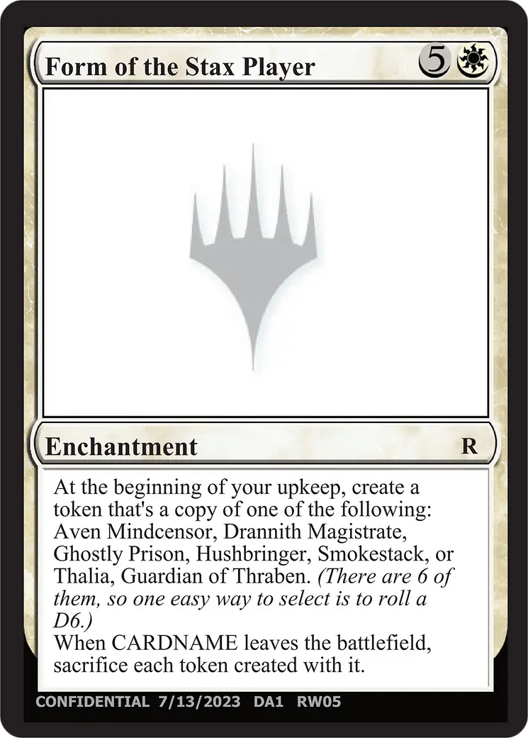 Form Of The Stax Player [Unknown Event] 1