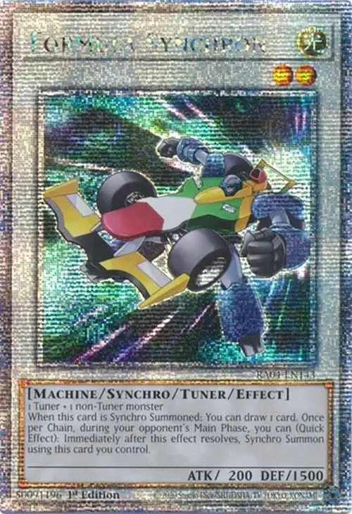 Formula Synchron [Ra04-En143] Quarter Century Secret Rare 1