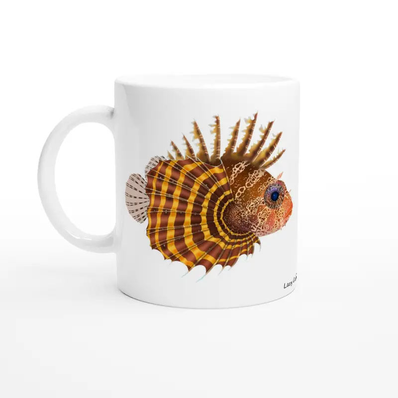 Fuzzy Dwarf Lionfish 11Oz Ceramic Mug 1