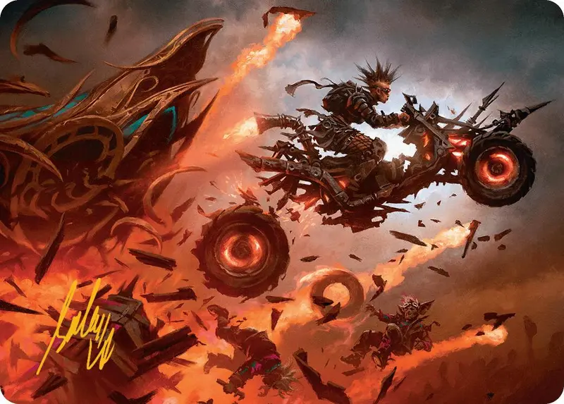 Gastal Blockbuster Art Card (Gold-Stamped Signature) [Aetherdrift Art Series] 1