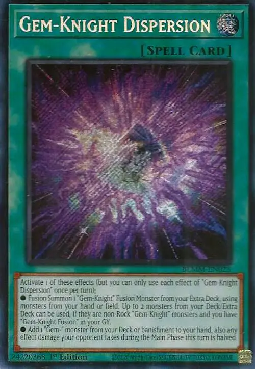 Gem-Knight Dispersion [Blmm-En023] Secret Rare 1